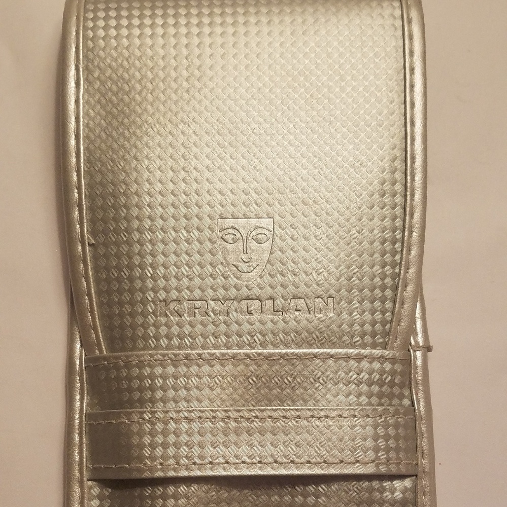 ✧ Kryolan Makeup Brush Holder Bag Silver NWOT ✧